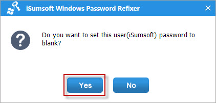 Reset password to blank
