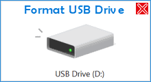 Fix Windows cannot format USB flash drive