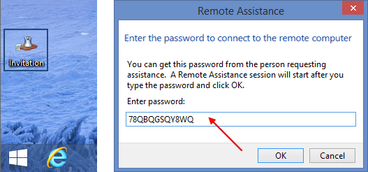 Enter password to connect