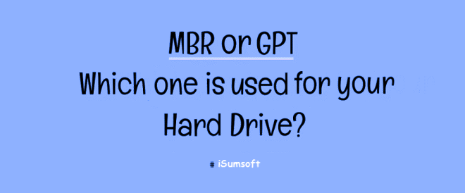 Check a hard disk is a GPT or MBR disk