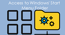 Quick access windows start menu folder