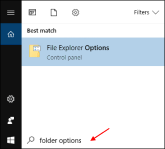 Open the Folder Options