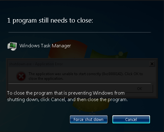 forcer la fermeture d'un programme uniquement sous Windows 7