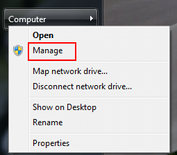 Manage computer