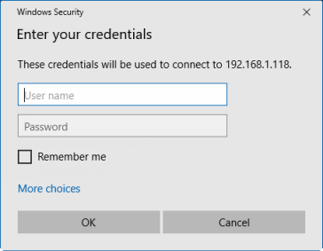 Enter in your credentials