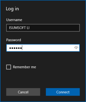 Enter your credentials to log in