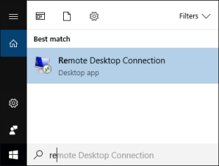 Setup a remote desktop connection