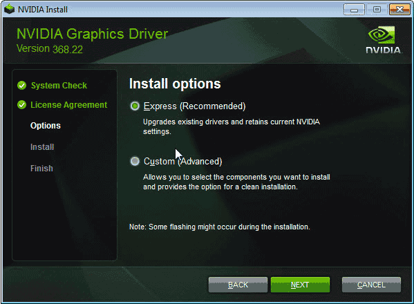 how to install nvidia drivers without card