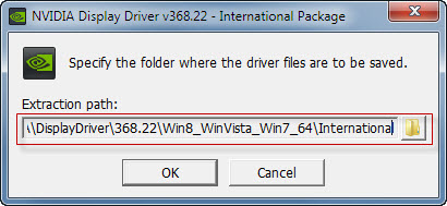 specify driver files saving location
