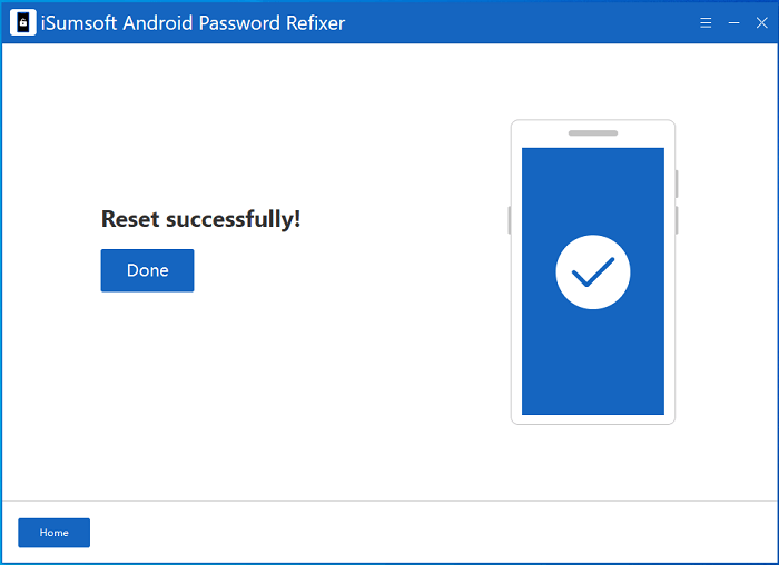 successfully reset