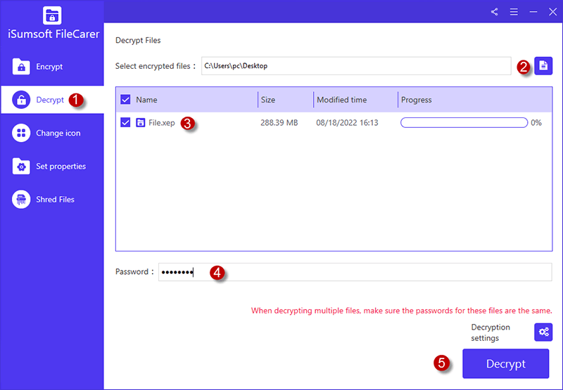 decrypt file