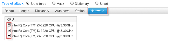 Select CPU