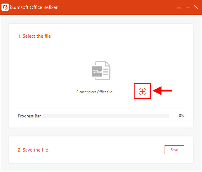 click plus button