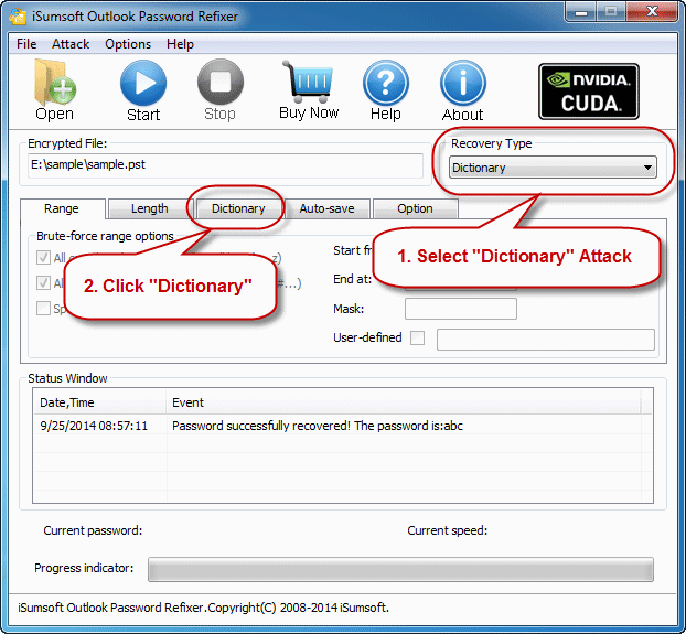 dictionary attack