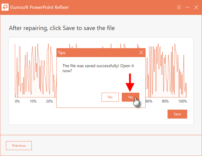 open repaired ppt file