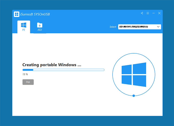 creating portable Windows on USB