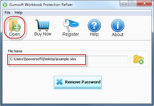 Add Excel file path