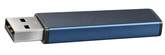 USB flash drive inserting into the mini computer