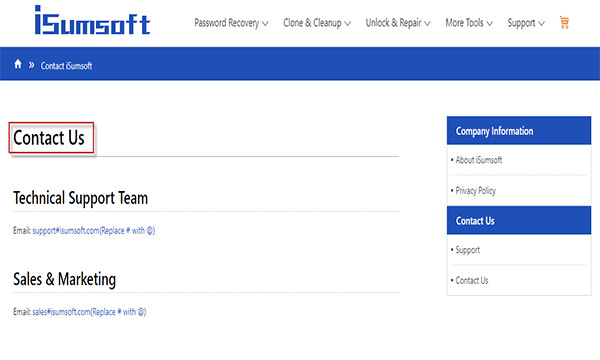 contact information