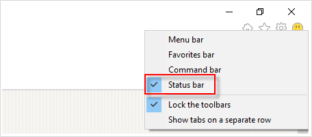 Enable Adblock show in status bar