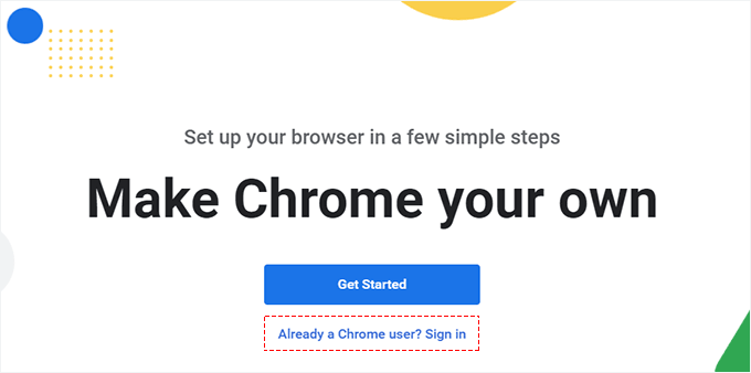 Log in with a different Google