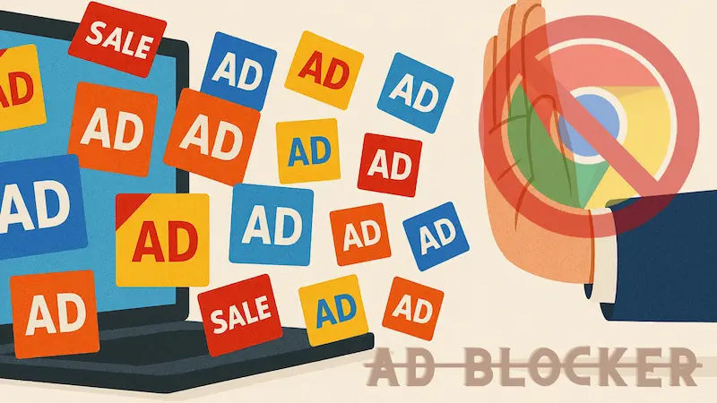 Google Chrome browser disables ad blockers