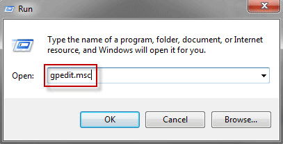 Run gpedit.msc