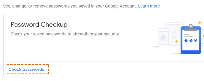 Check Passwords