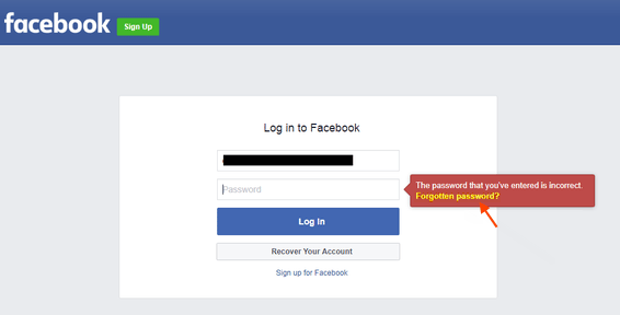 change facebook password without old password