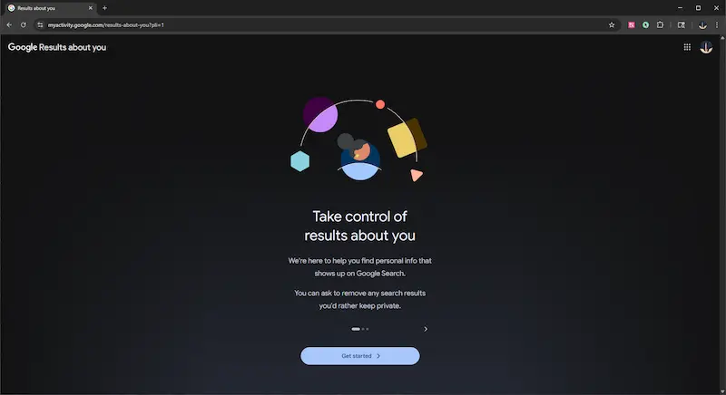 Result about you page