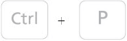 Print page shortcut