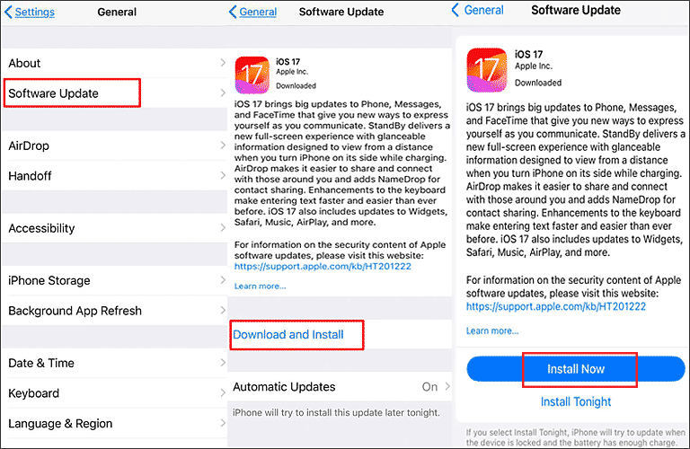update ios ipados to the latest version