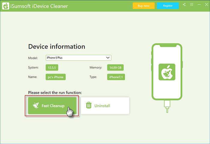 select Fast Cleanup 
