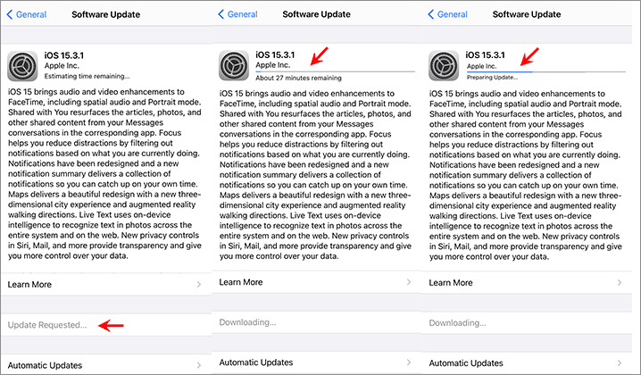 download and install software update