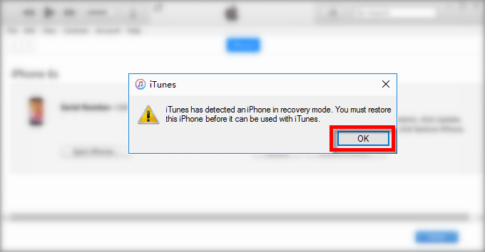 iPhone in DFU mode