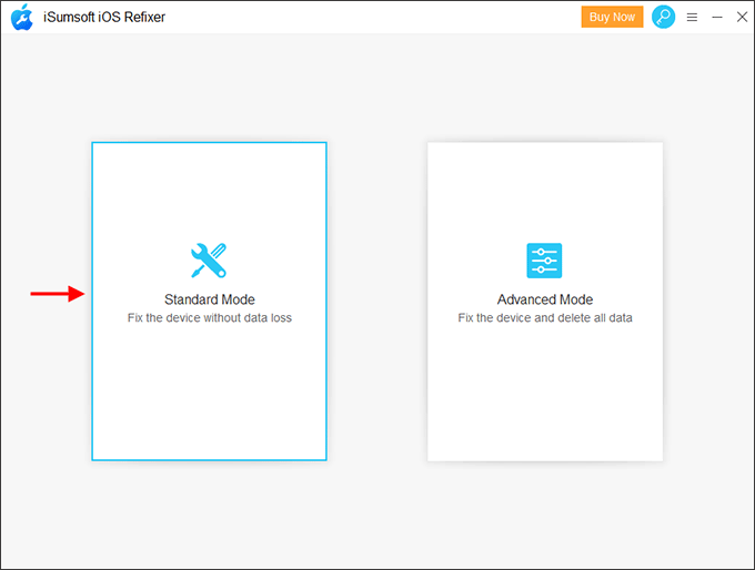 select Standard Mode