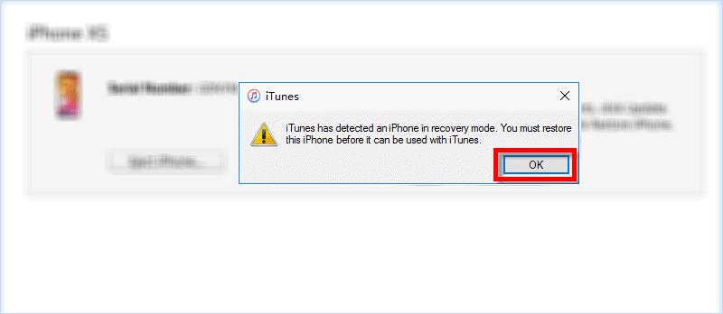 restore iPhone in DFU mode