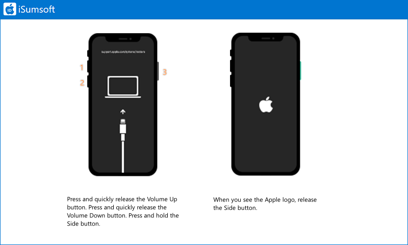 get out of recovery mode of iphone 8 and later