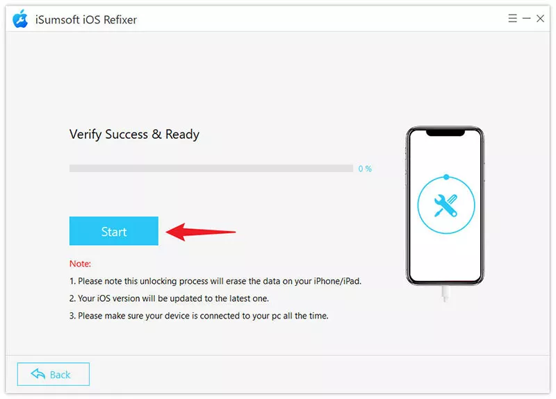 click Start