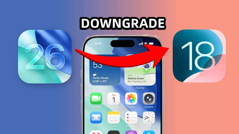 Downgrade iOS 26 to 18