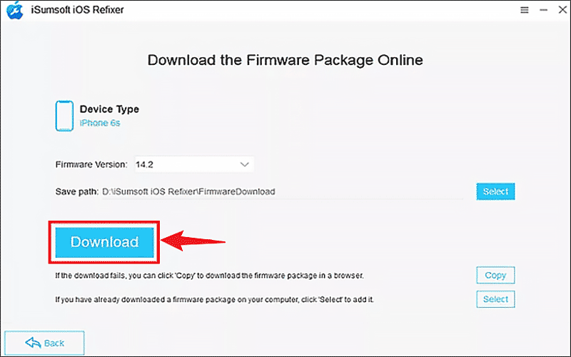 download firmware package