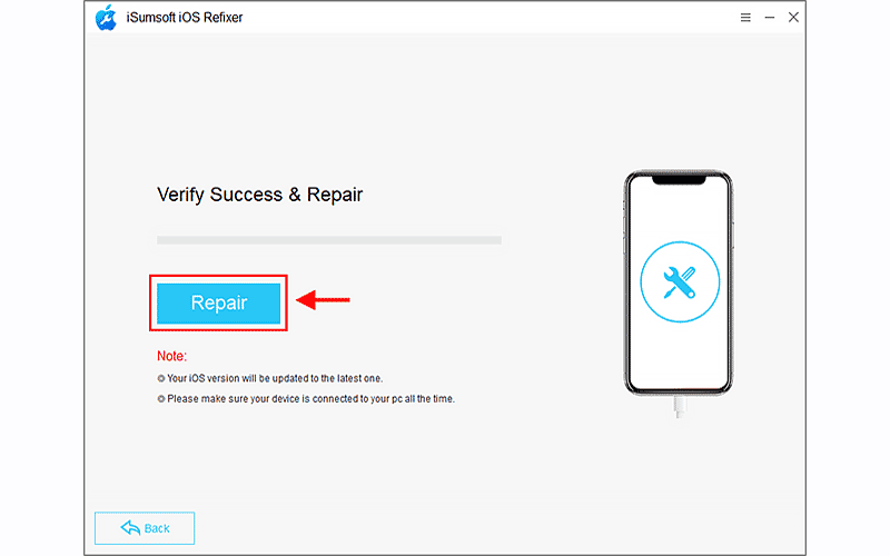 start repairing