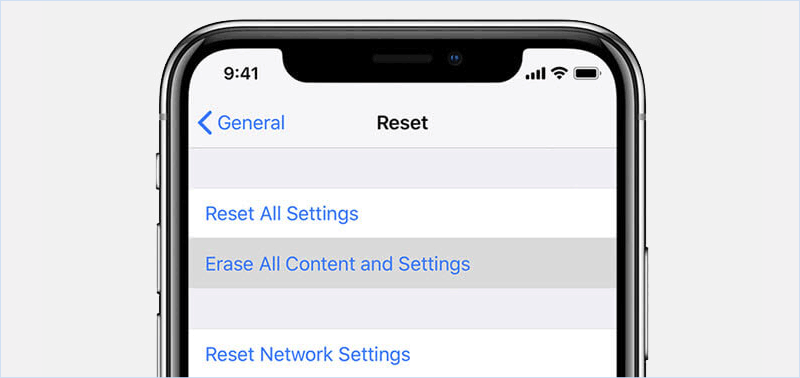 Factory Reset iPhone 