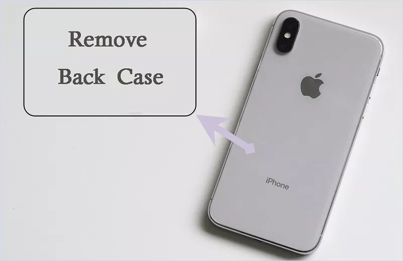 Remove iPhone back case to fix green lines