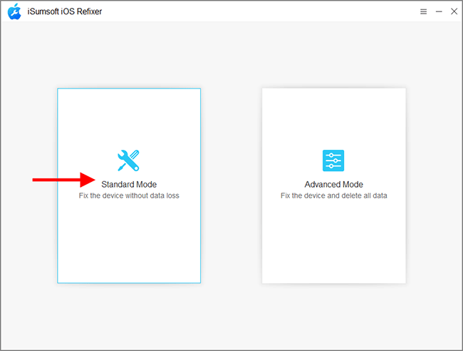 select Standard mode