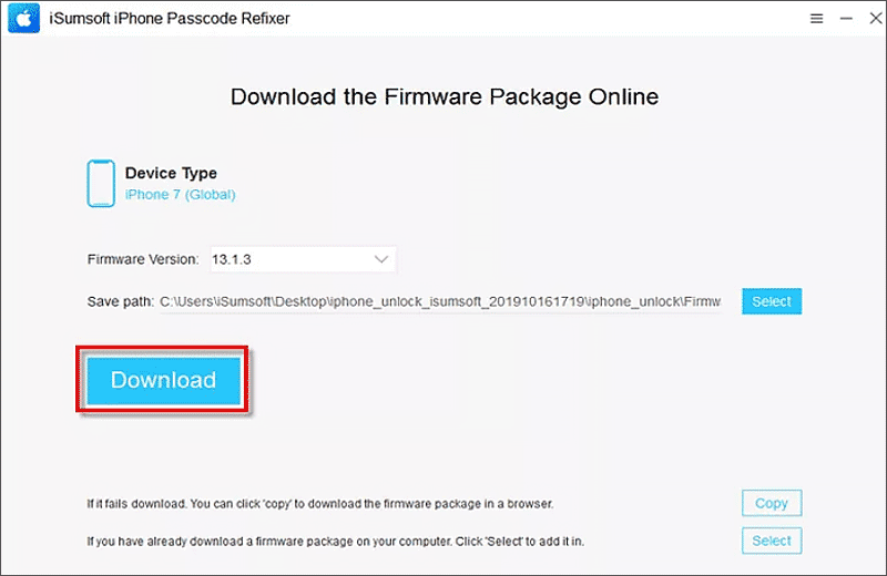 download firmware package