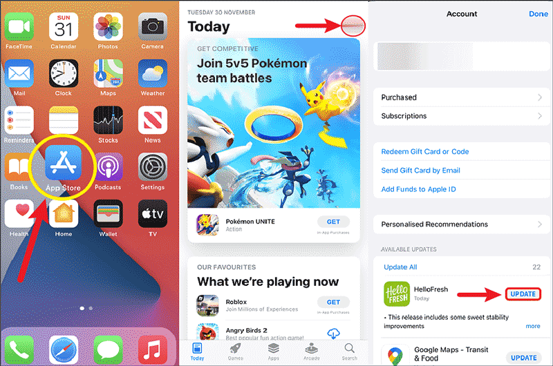update applications