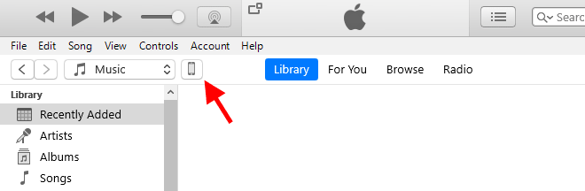 click the phone icon