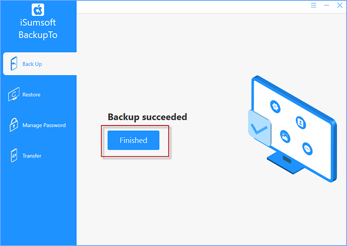 backup files successfully