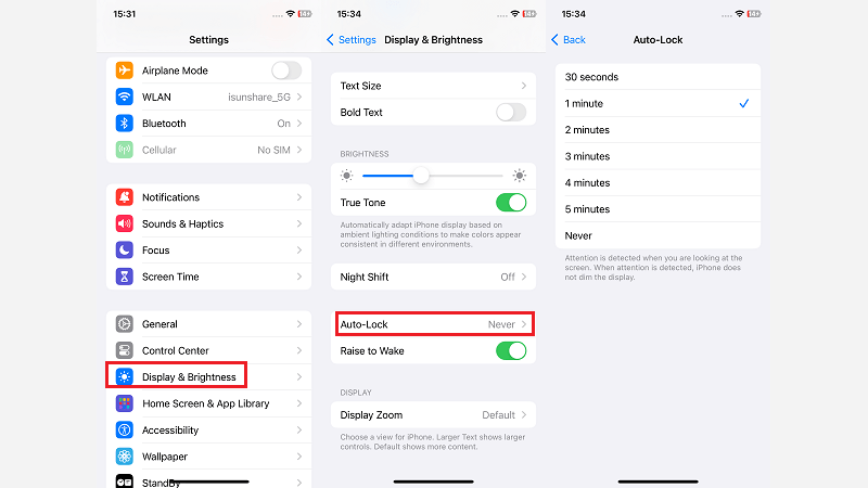 turn off always on mode